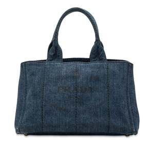 Prada Canapa Convertible Tote Denim #245206P68B